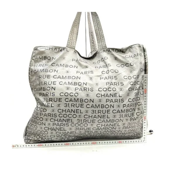 Chanel Tote Bag Metalic Nylon - Picture 2 of 10